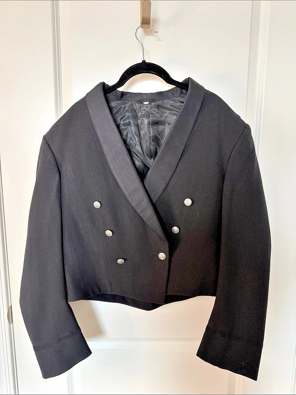 US Military US Air Force Women's Mess Dress Jacket Black Vintage
